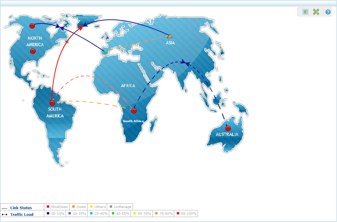 Mapa de Rede Global